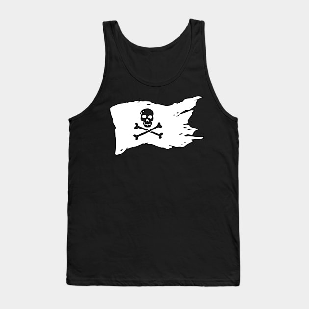 Pirate flag Tank Top by WordFandom